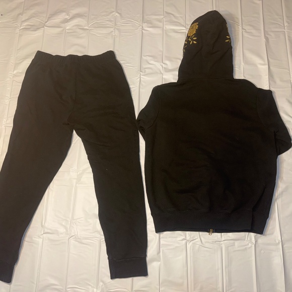 October's Very Own OVO Marigold Full Zip Hoodie Black Medium & large sweat pants - Picture 6 of 8